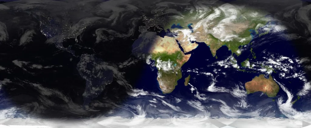 Sunlight Map - Rectangular View